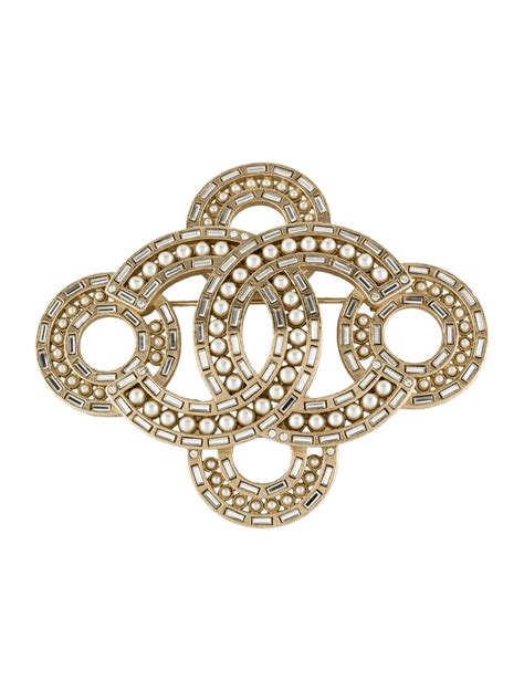 chanel strass brooch|Chanel lapel brooch.